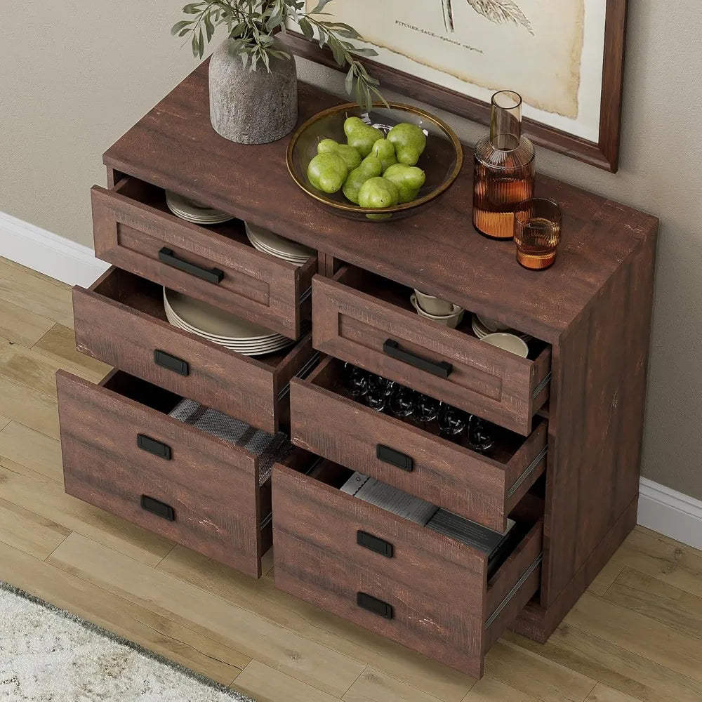 Bedroom High Night Stand Side Table with 3 Drawers