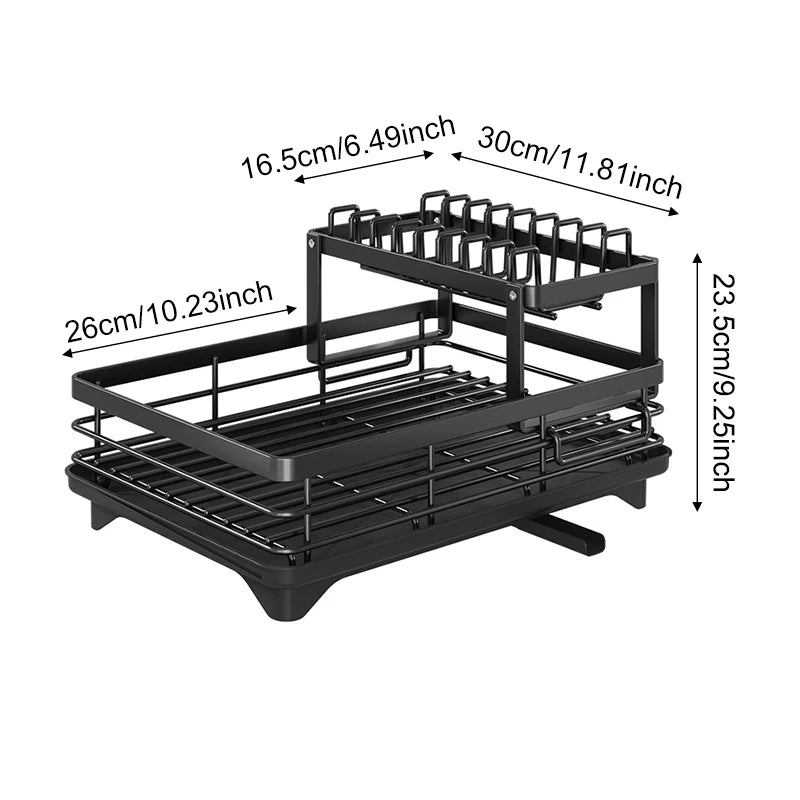 Kitchen Counter Dish Drying Rack