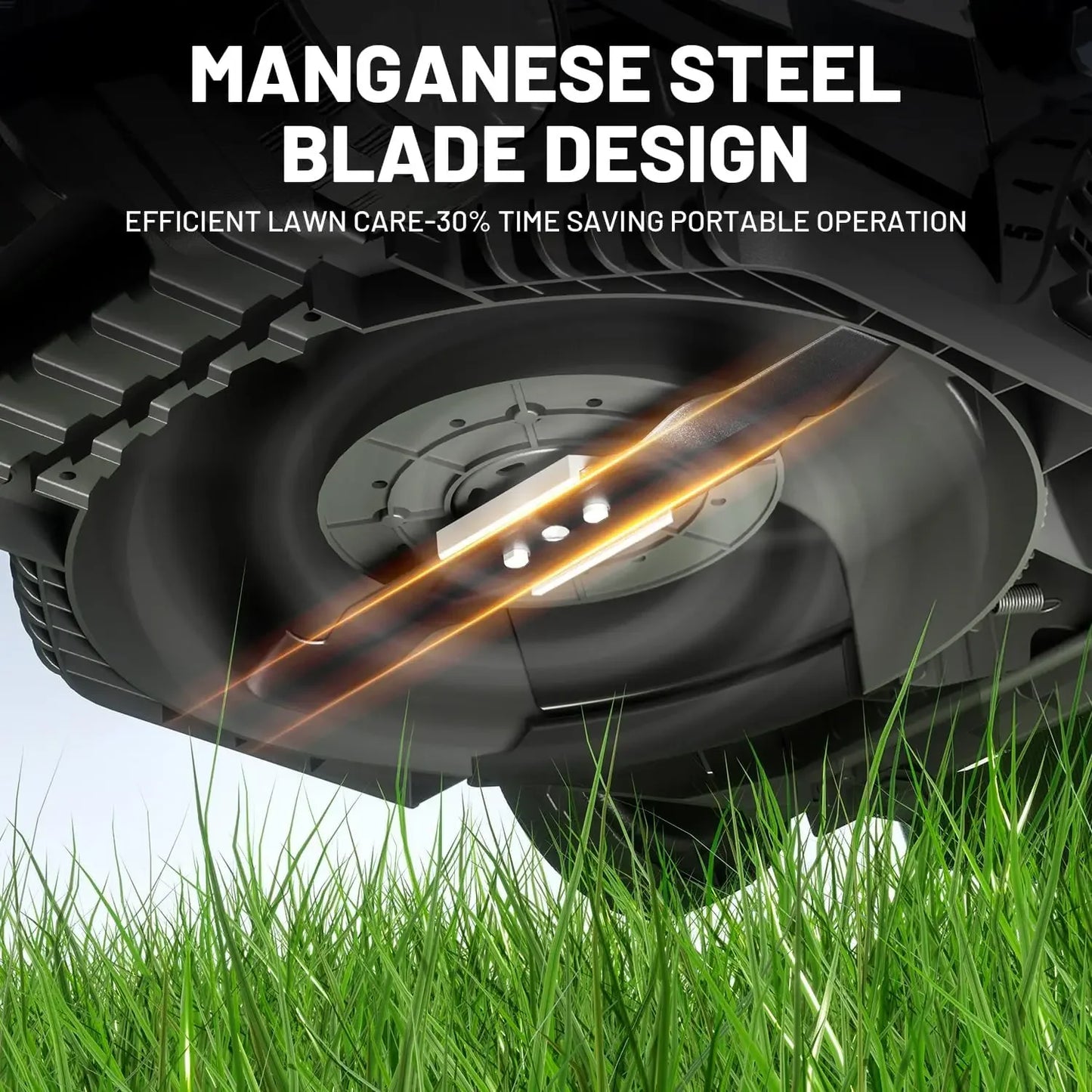 Cordless Lawn Mower - Portable Battery Included
