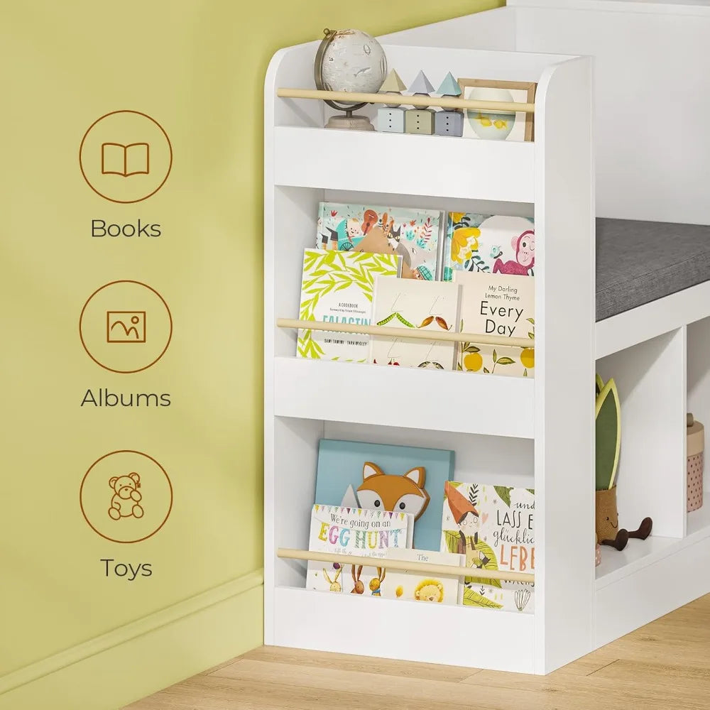 Kids Bookshelf with Reading Nook