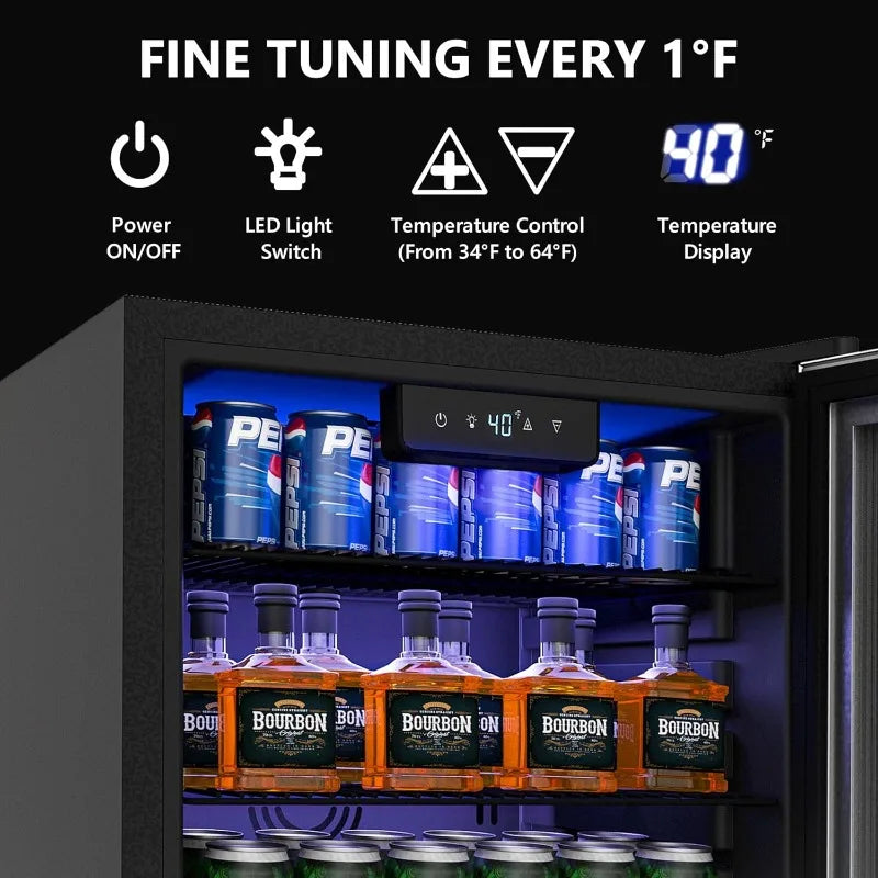 Beverage Cooler w/ Removable Shelves