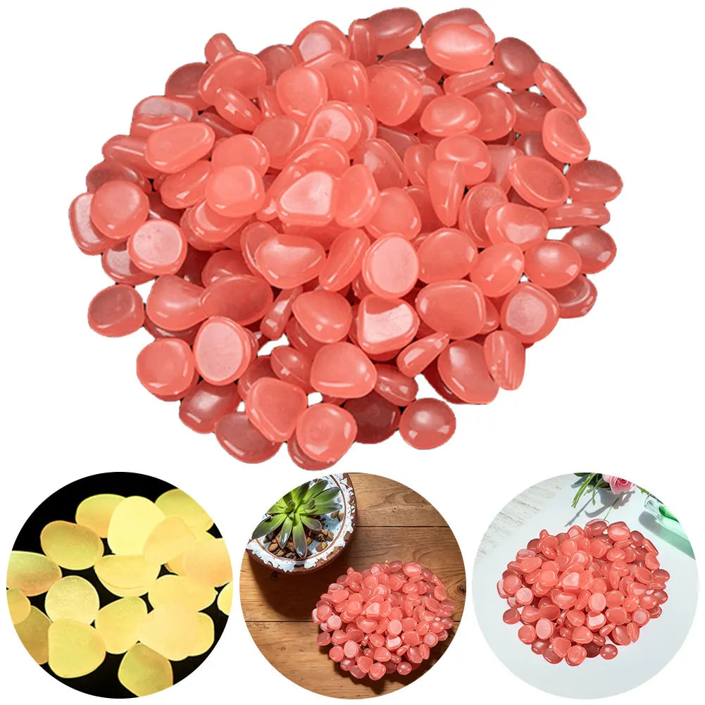 Garden Glow In The Dark Pebbles Stones Rocks For Yard And Walkways Decor