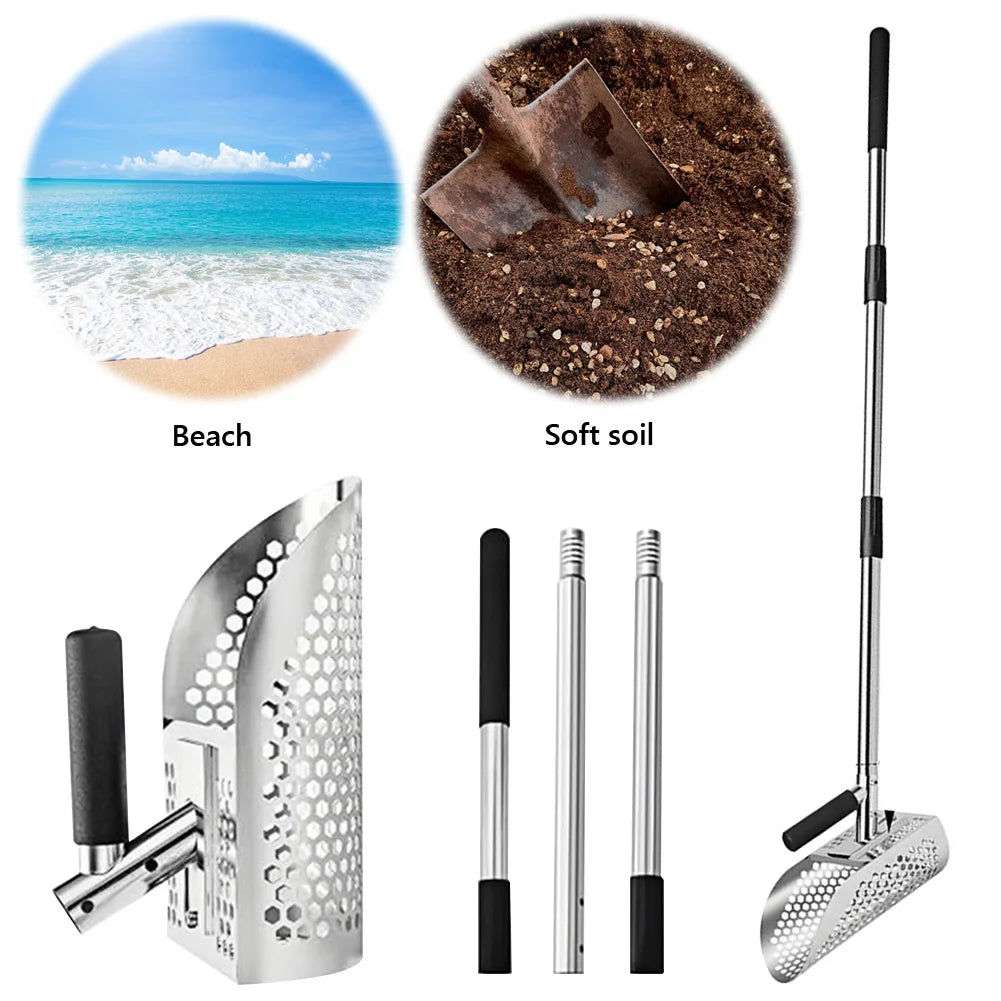 Multi-Functional Stainless Steel Scoop Shovel Metal Detector