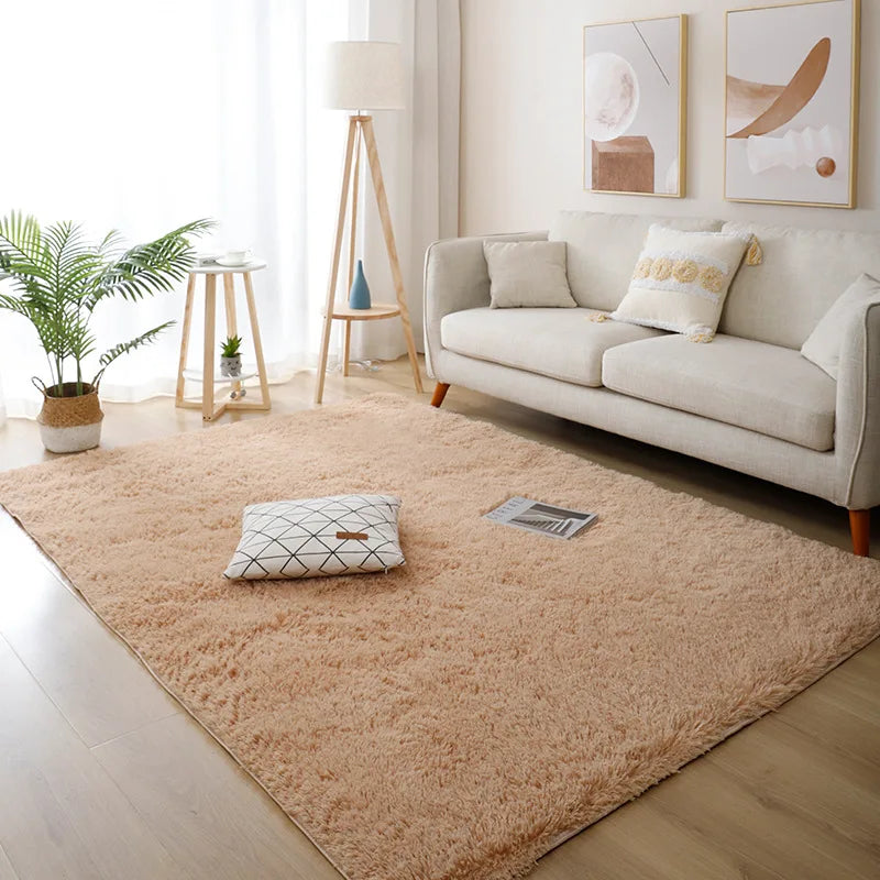 Fluffy Carpet Modern Home Decor Mats Thickened Non-Slip