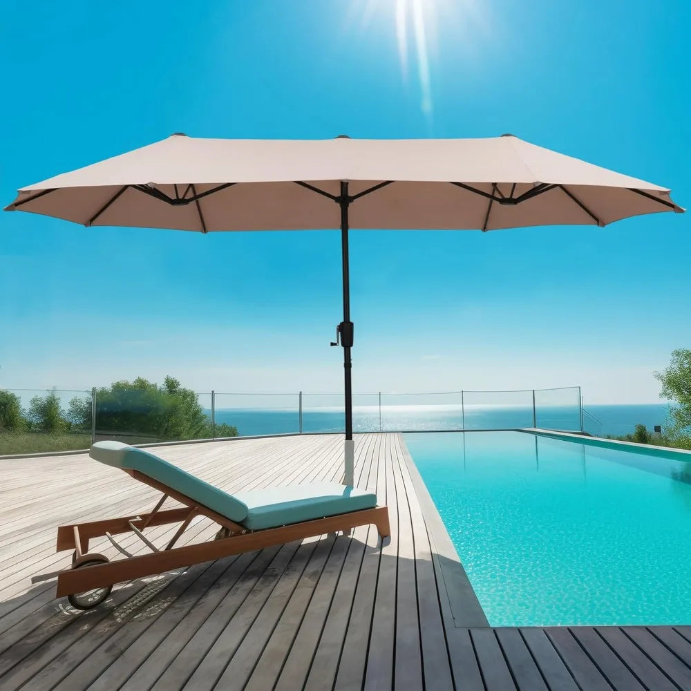Outdoor Double-Sided Extra Large Table Umbrella