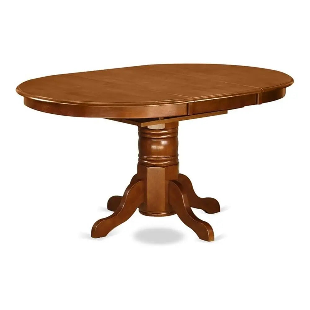 Oval Table Top with Butterfly Leaf & Pedestal Base