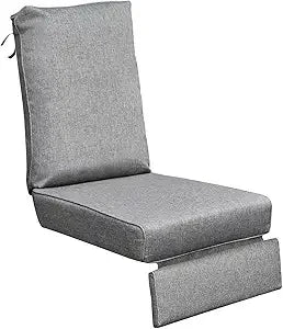All-Weather Outdoor Recliner Cushion - Replacement Patio Chair