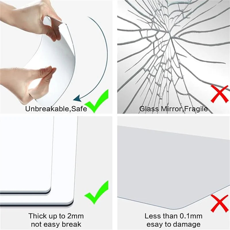 Acrylic 3D Self-adhesives Mirror Sheet Wall Sticker