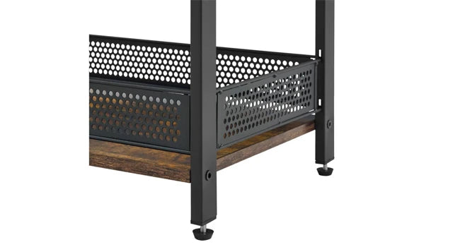 3-Tier Bathroom Floor Storage Shelf with Drawer