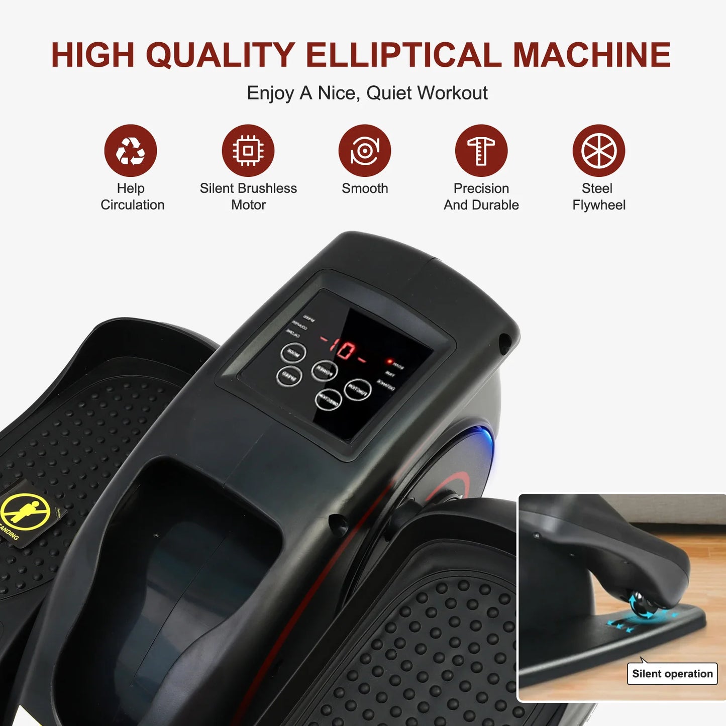 Electric Elliptical Machine Pedal Exerciser