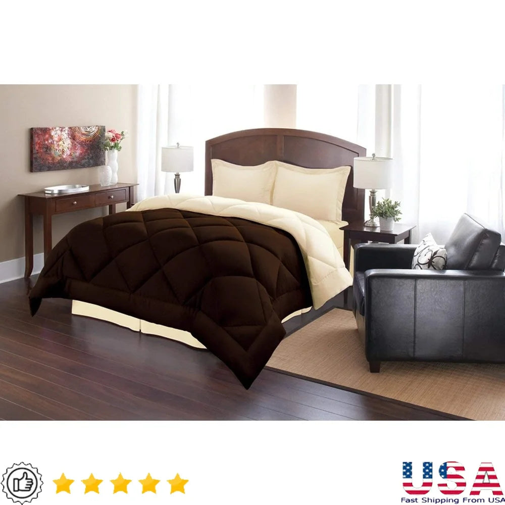 Diamond Stitched Comforter Set