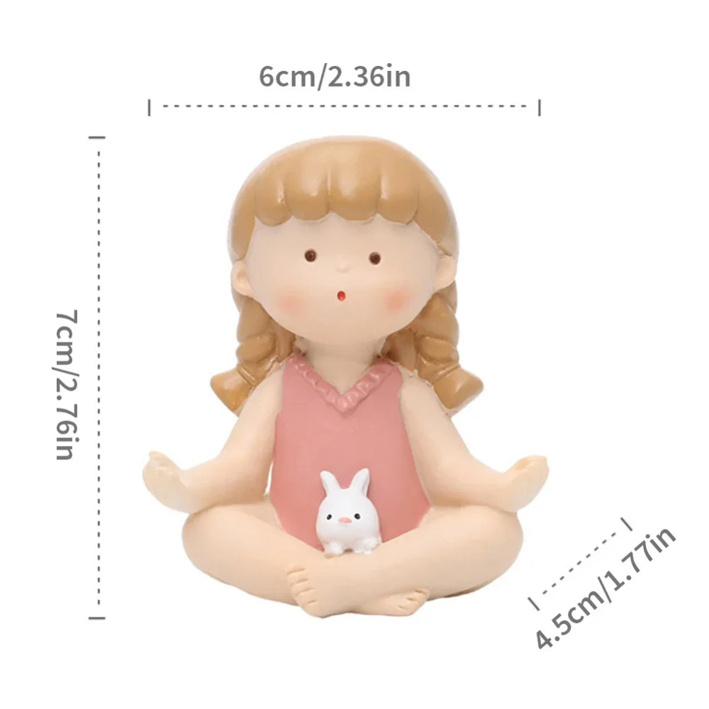 Girl Bedroom Decor - Bunny Girl Figurines Statue