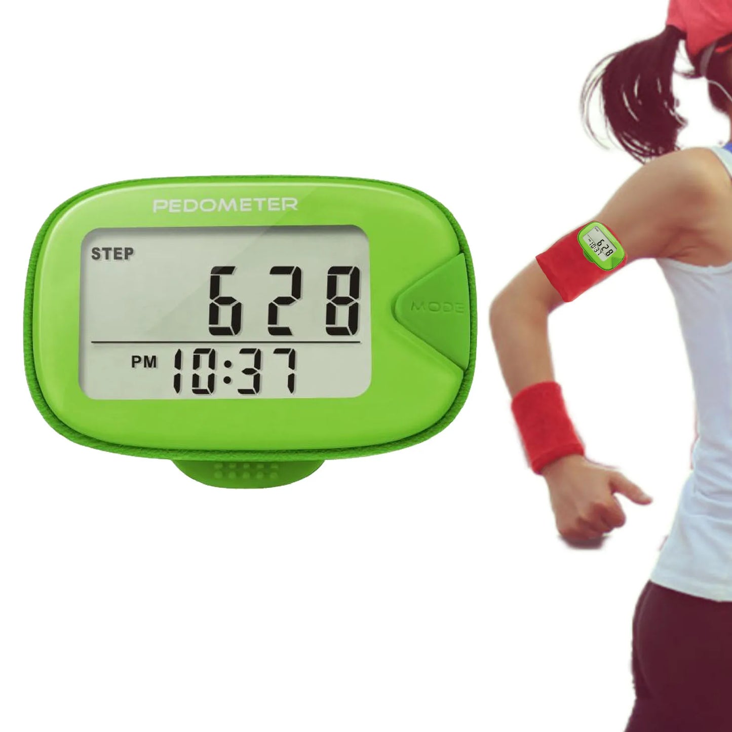 Multifunctional Pedometer With Clip On Step Counter