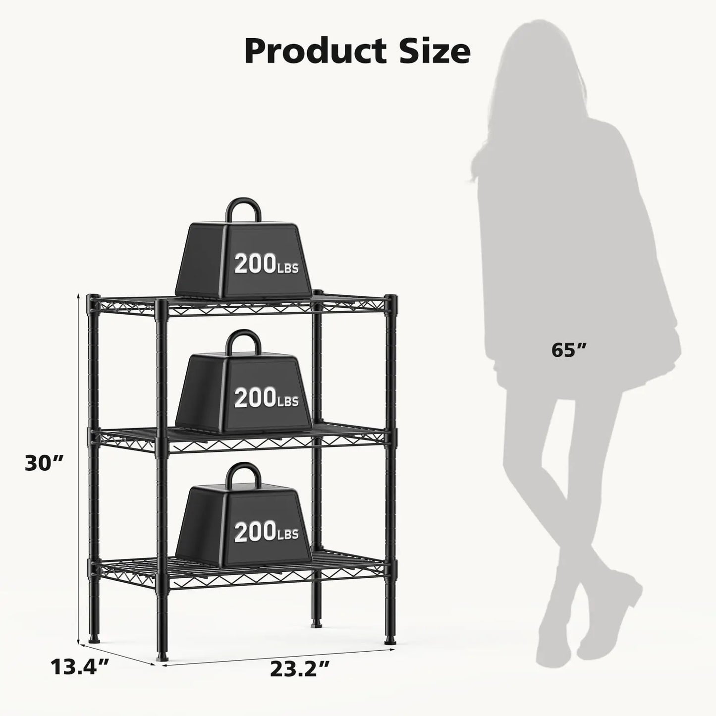 Heavy Duty Metal Wire Storage Shelves Adjustable Storage Racks