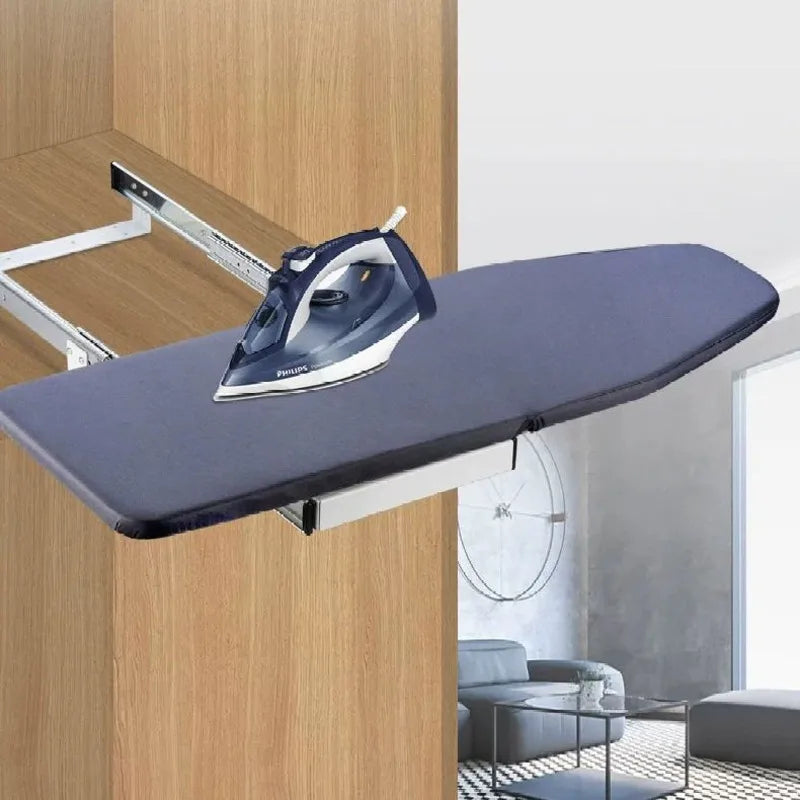 Retractable Rotating Ironing Board Pull-out Storage Cabinet