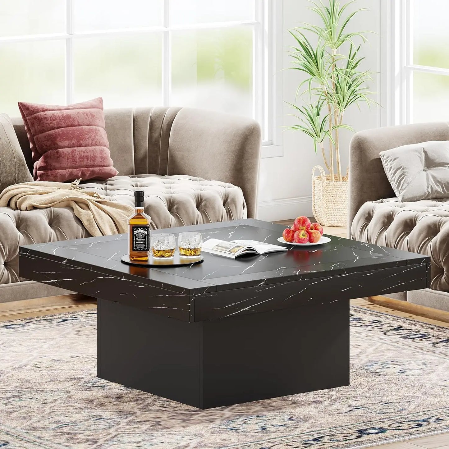 LED Square Coffee Table