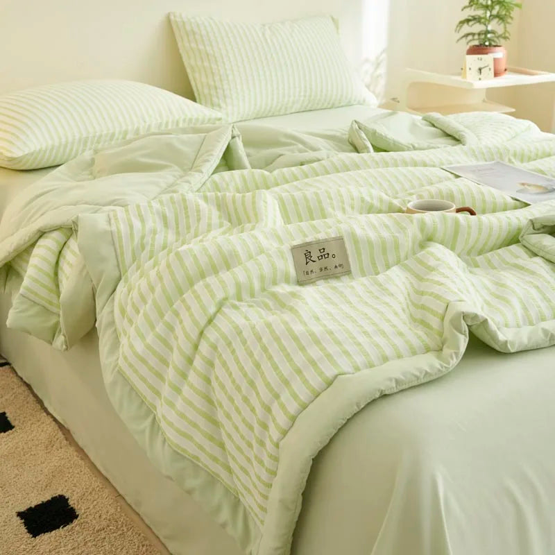 Cotton Air Striped Summer Quilt