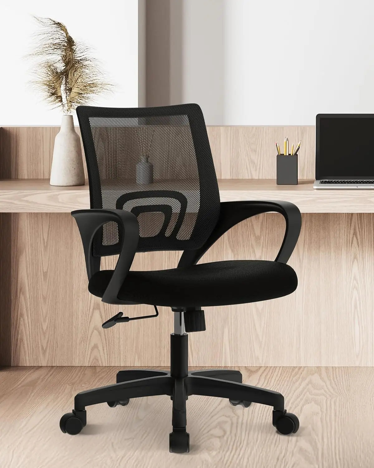 Mesh Gaming Office Chair Mid Back Lumbar Support