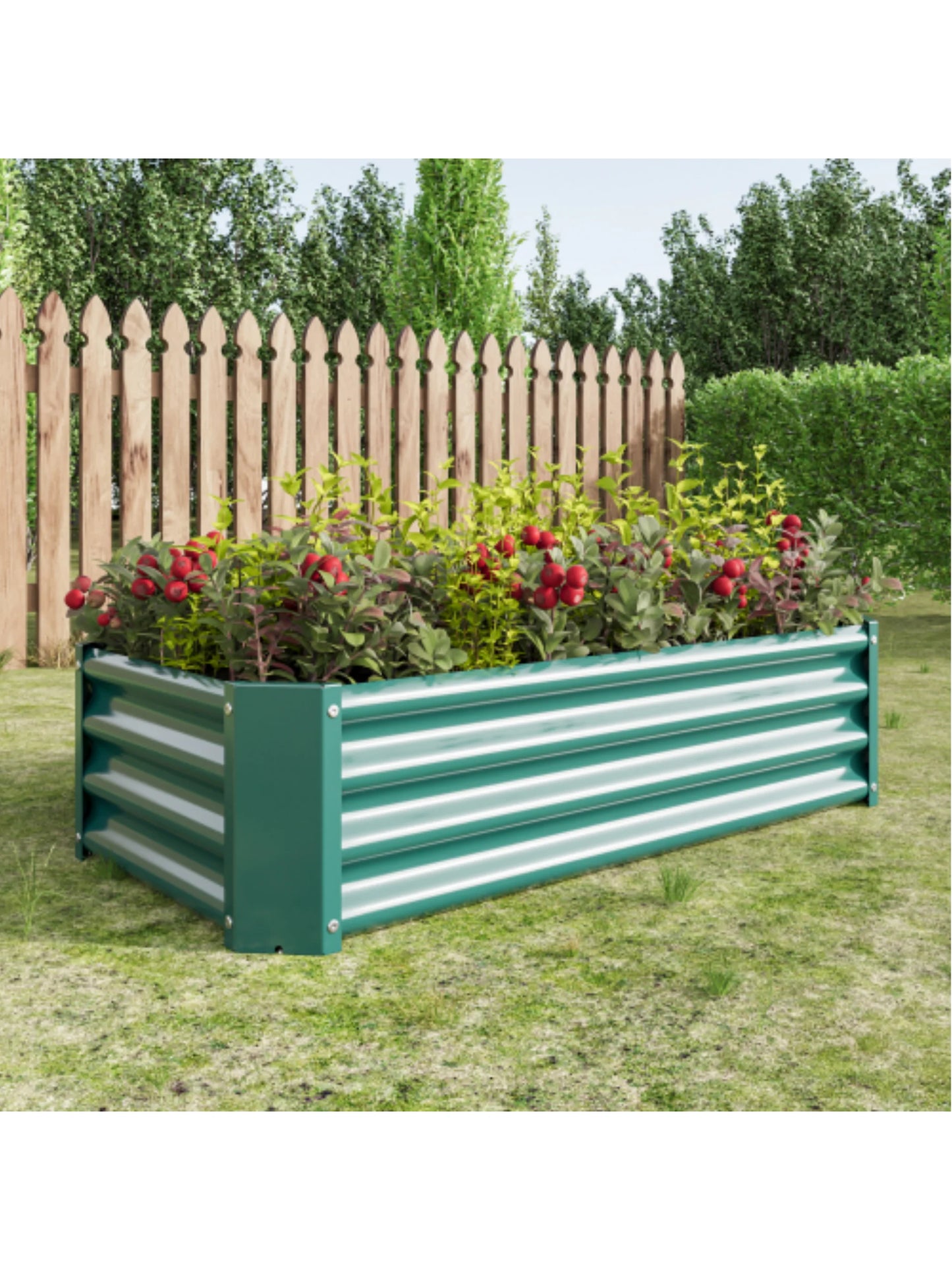 Garden metal elevated bed kit