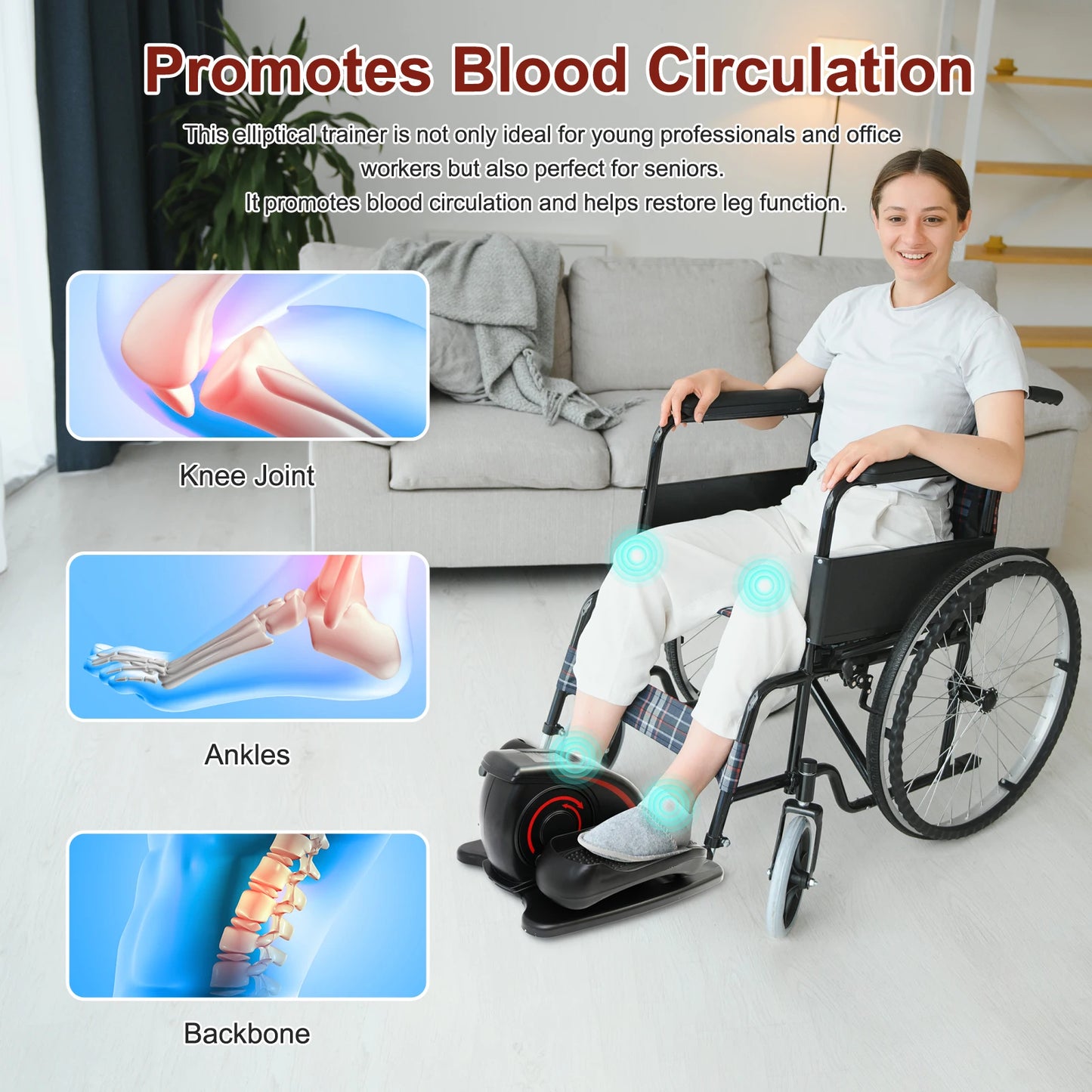 Electric Elliptical Machine Pedal Exerciser