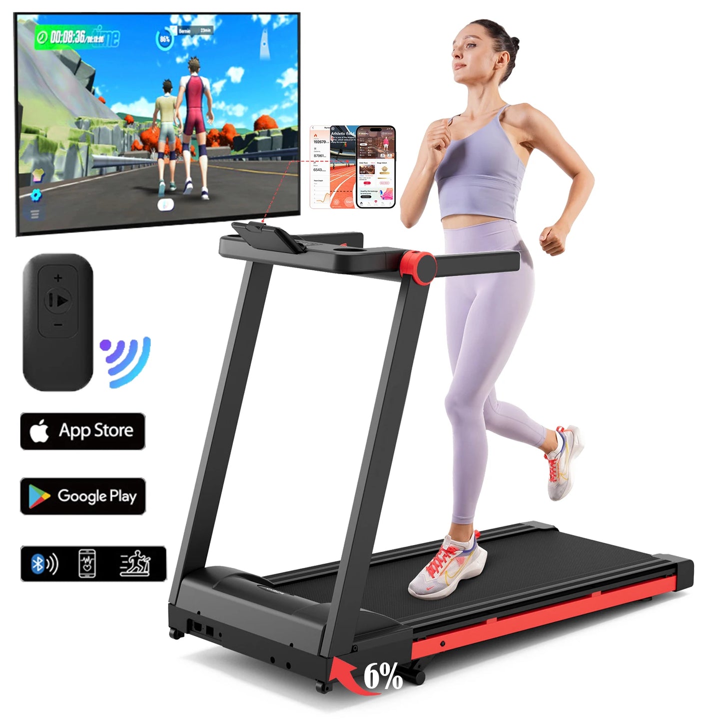 Foldable Incline Home Treadmill