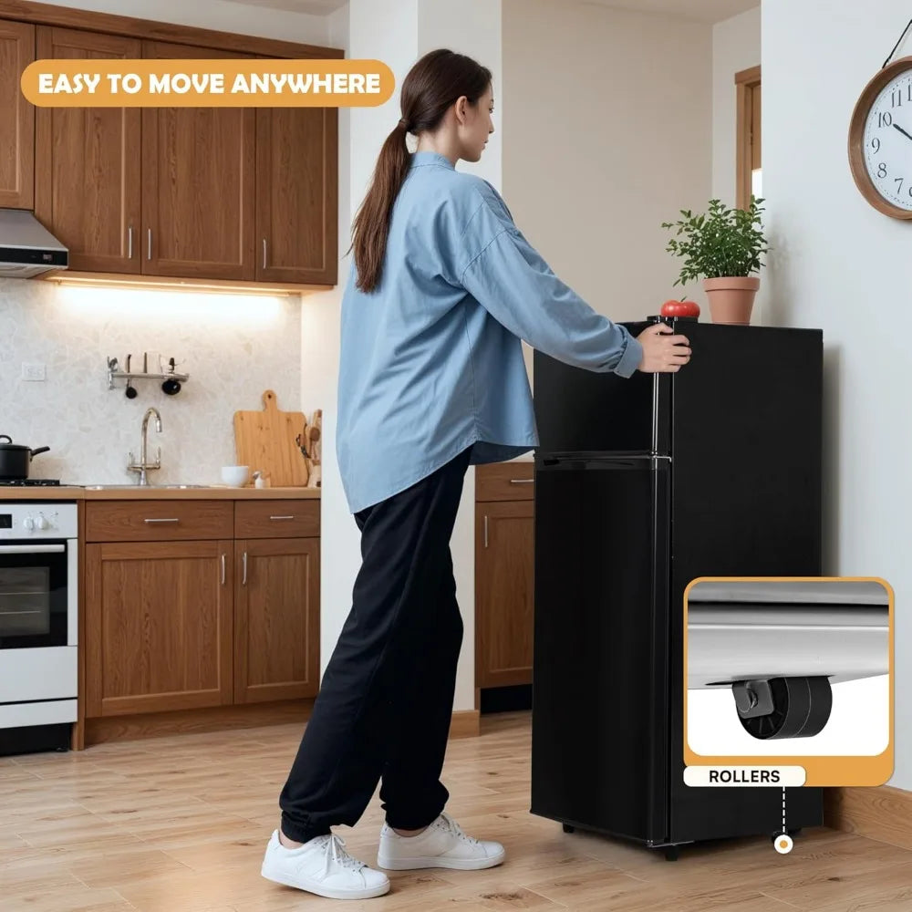 Small Refrigerator with 2 Doors for Kitchen
