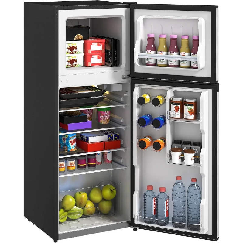 Mini Fridge with Freezer with Double Door