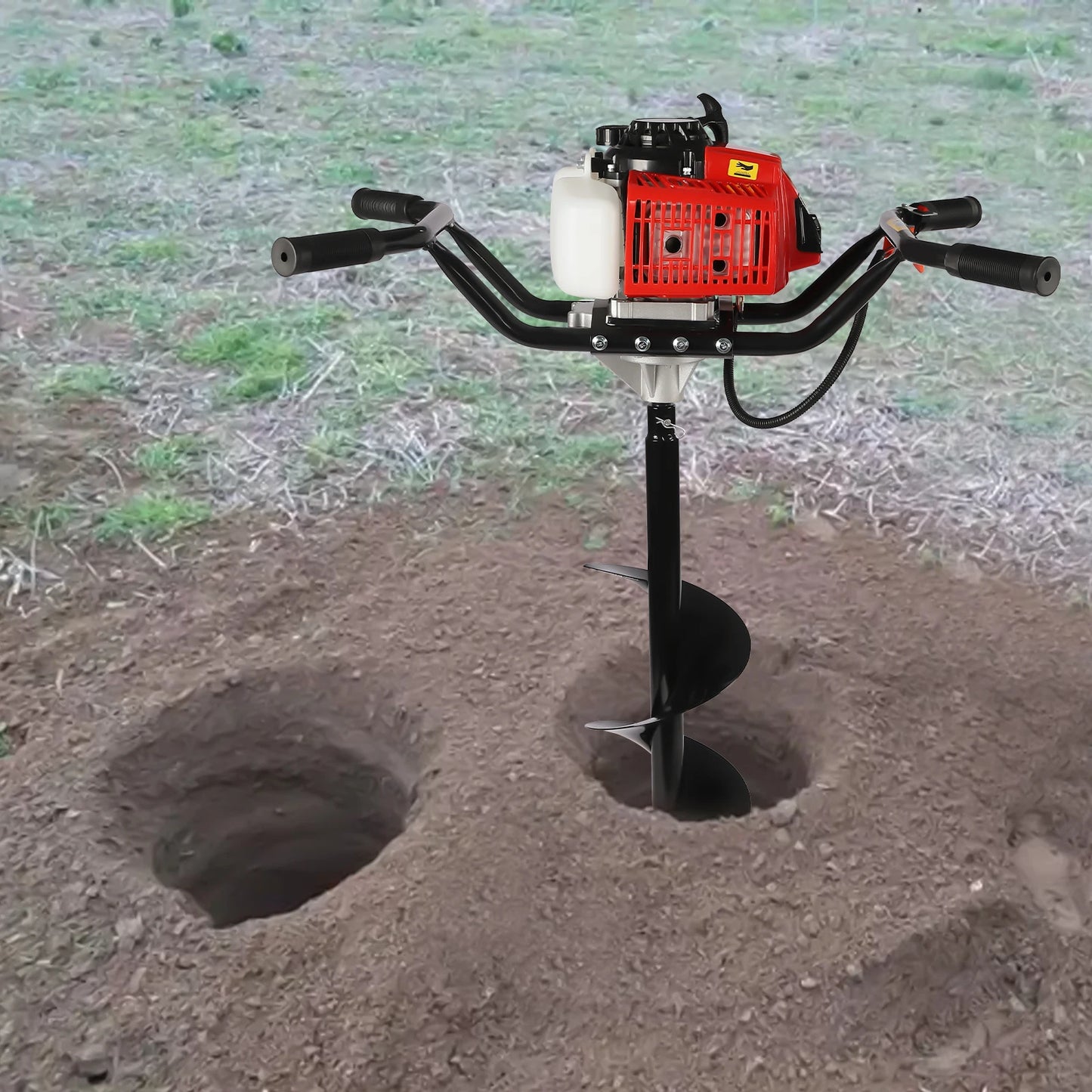 Gasoline Earth Auger 200mm Drills with 8In Auger Bits