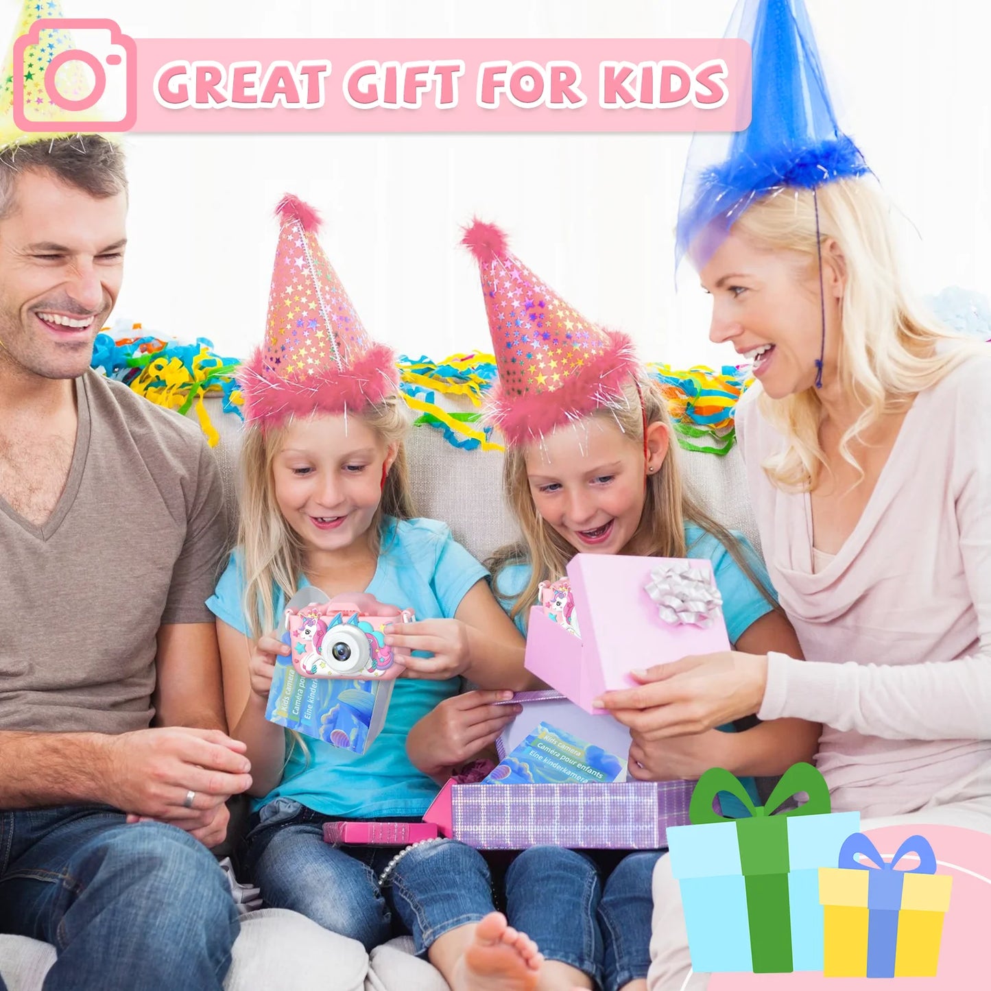 Kids Camera, Digital Video with Silicone Case