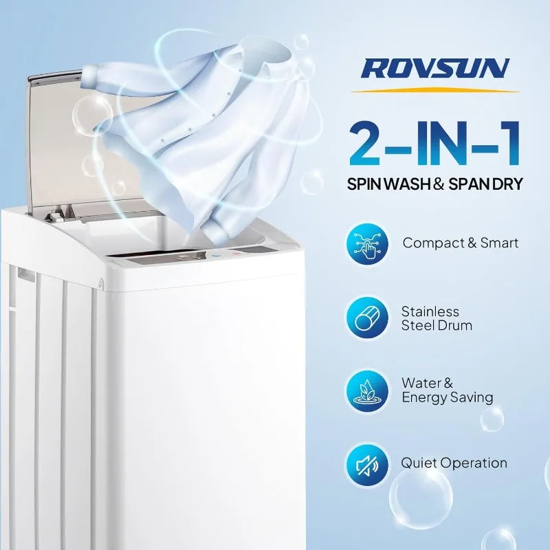 Full Automatic Washing Machine and Portable Dryer Set