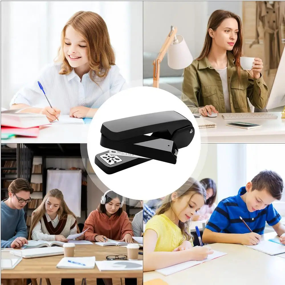 360 Rotary Stapler Multifunctional Heavy Duty Stapler Use 24/6 Staple Effortless Long Stapler Office Bookbinding Supplies