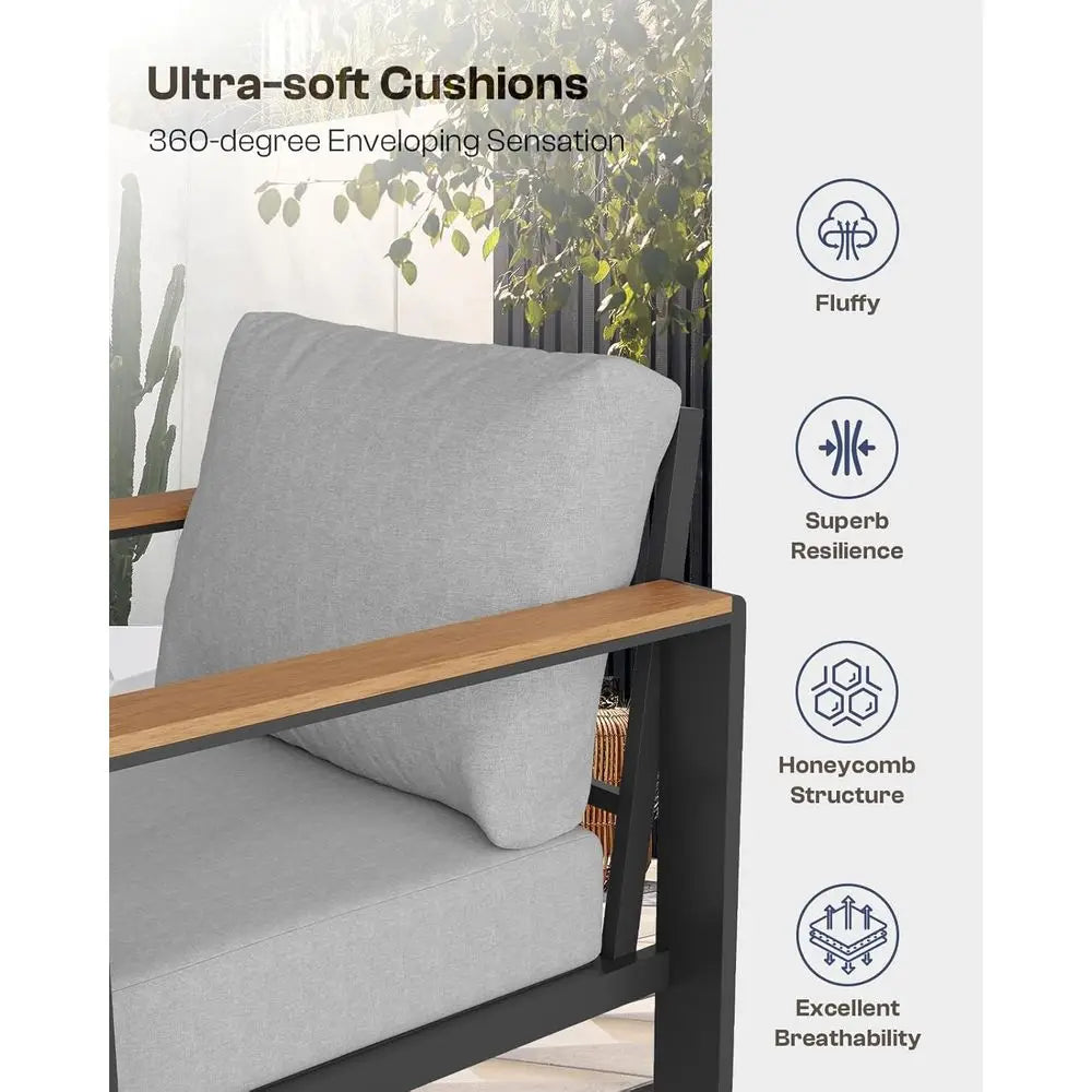 Outdoor Patio Furniture Set with Cushions