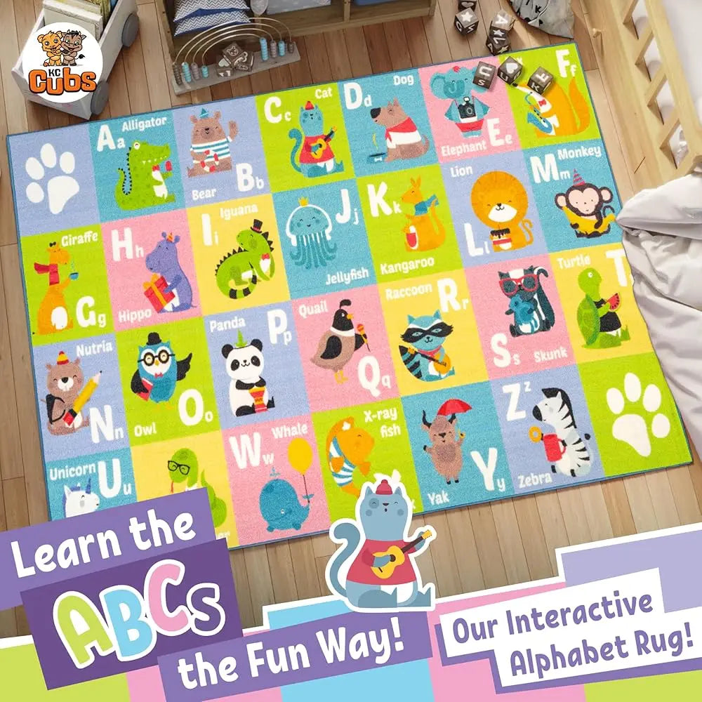 Abc Alphabet Animal Carpet