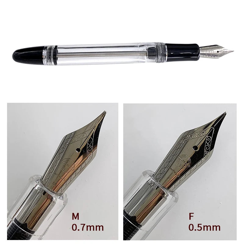 Translucent White Fountain Pen Vacuum Filling Fountain-Pen
