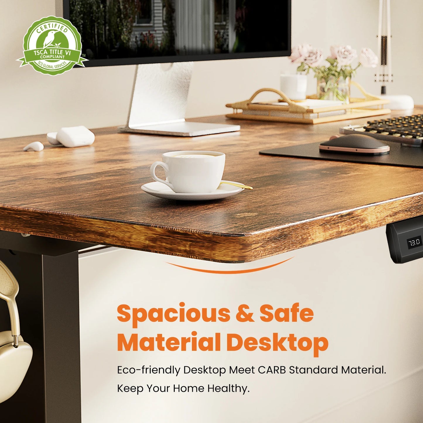 Electric Standing Computer Desk - Height Adjustable