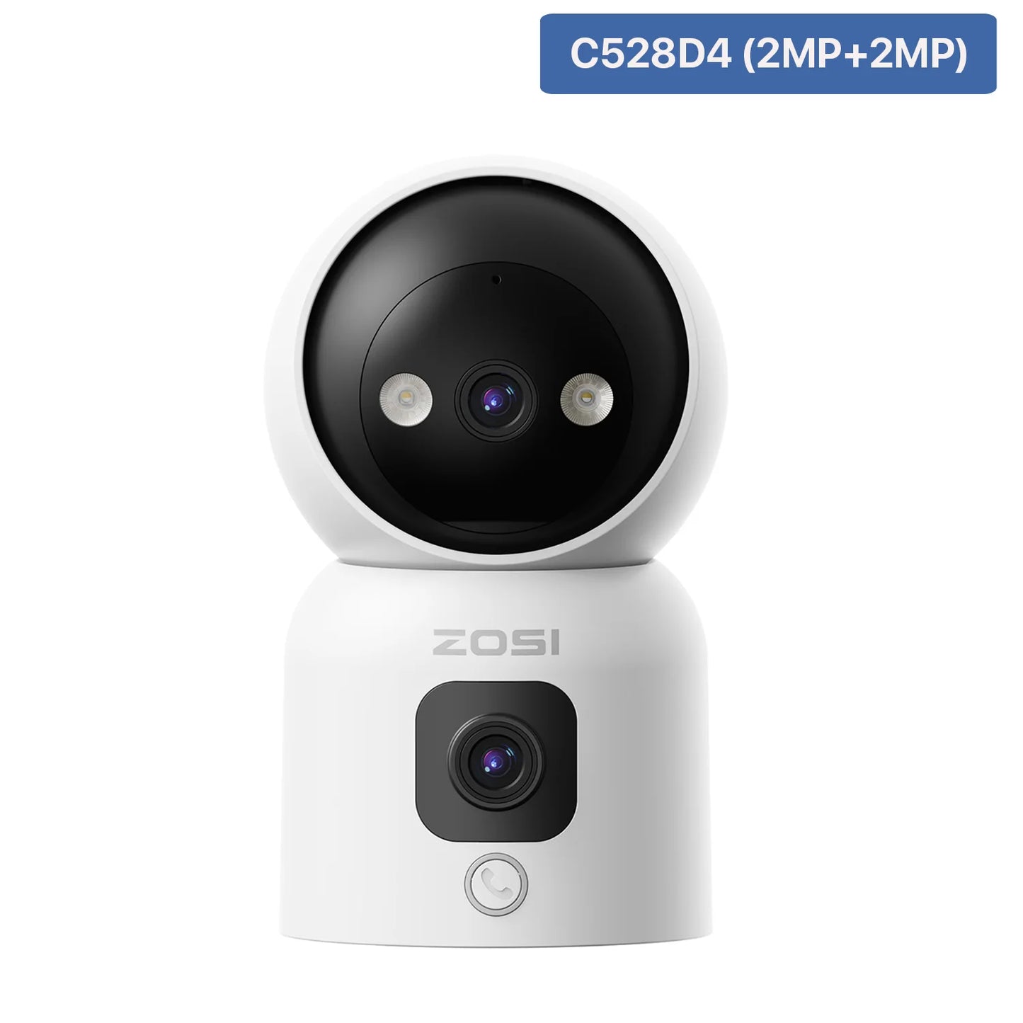 Dual-Lens Indoor Security Camera
