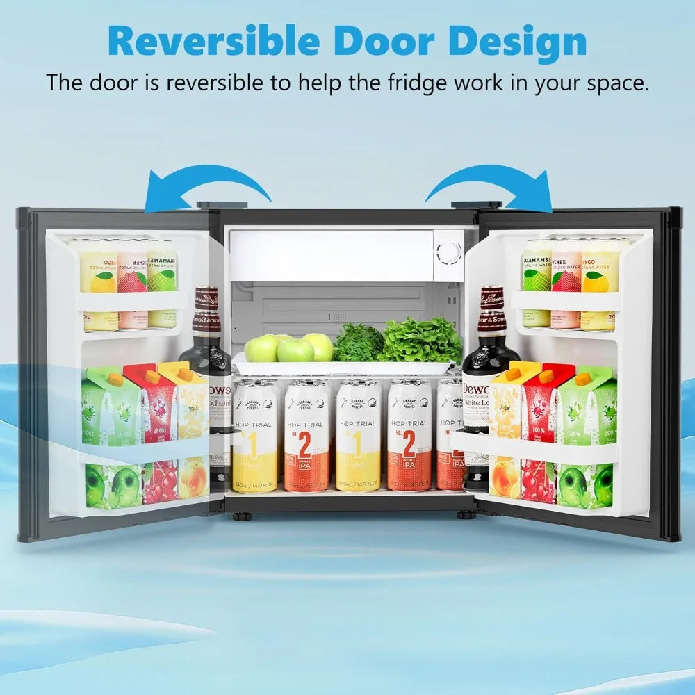Compact Single Reversible Door Refrigerator
