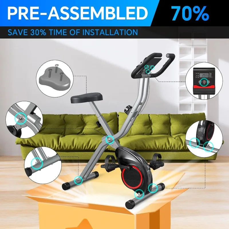 Lightweight Foldable Exercise Bike for Small Places