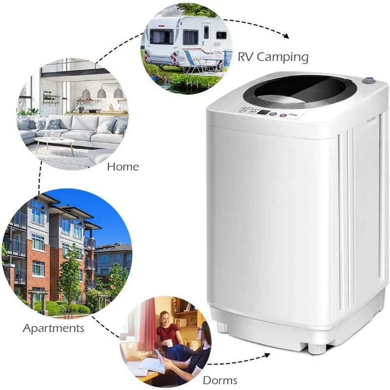 Full Automatic Washer and Dryer Combo with Built-in Pump Drain