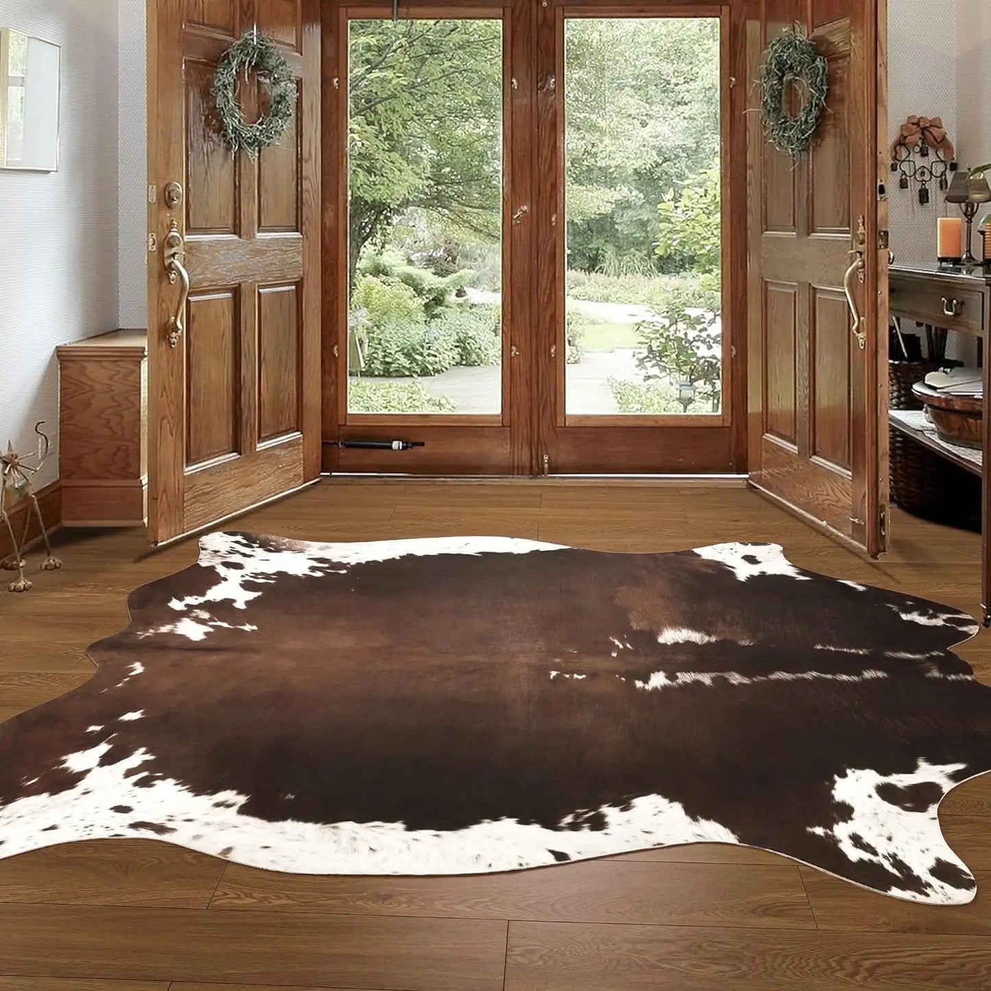 American style Animal Print Rug faux fur