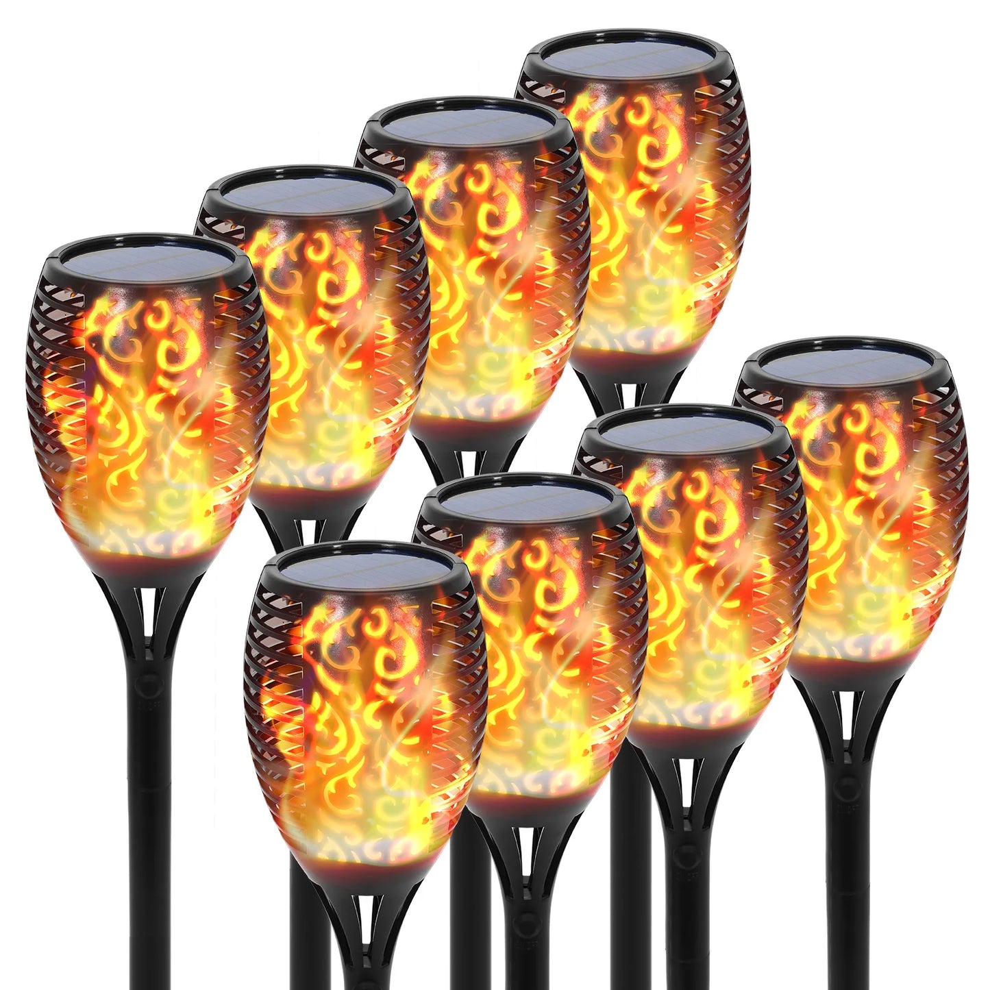 Solar Flame Torch Lights Outdoor LED - Waterproof