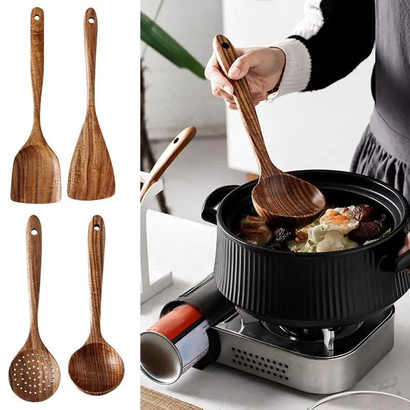 Natural Wooden Cooking Spoons