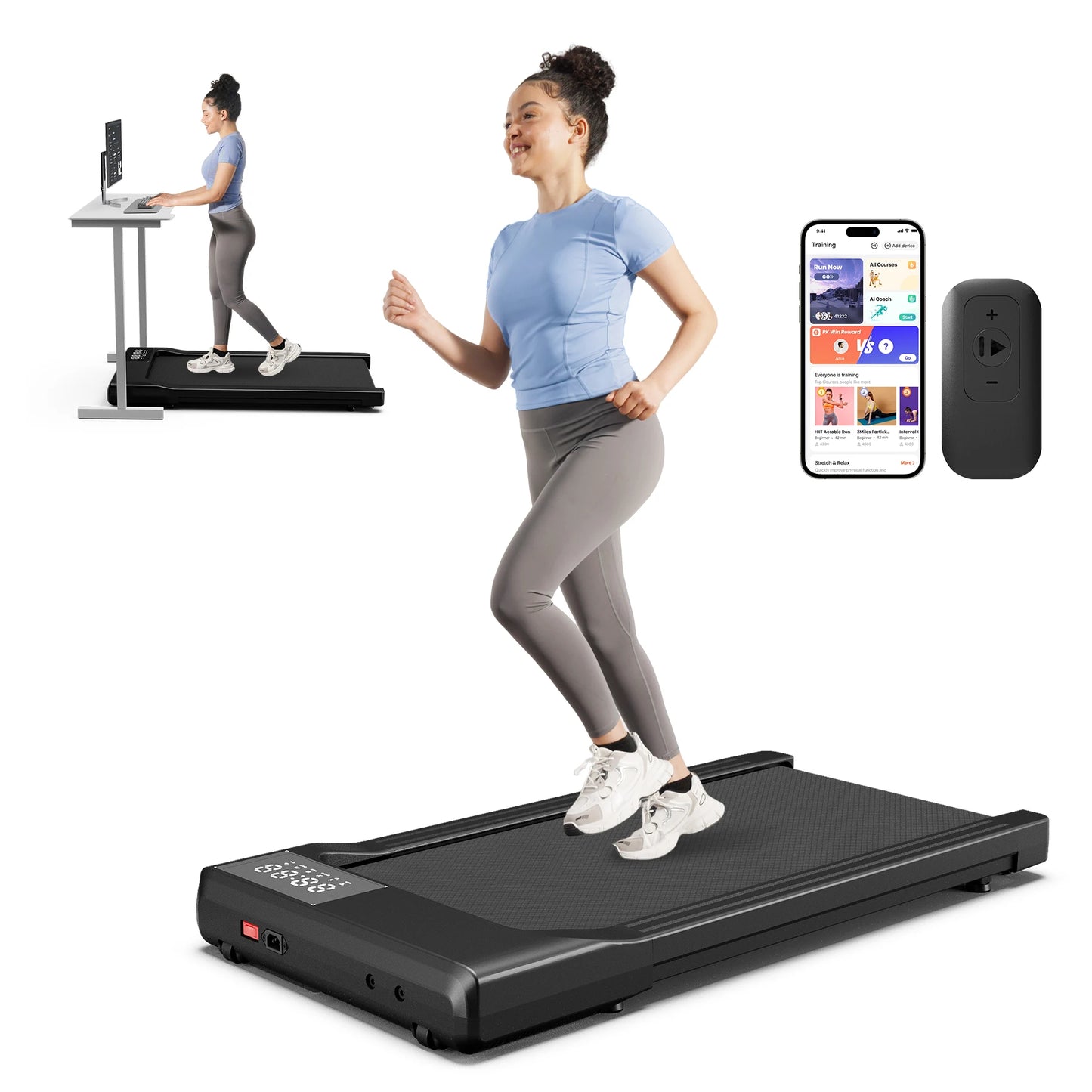 Portable Treadmill with Remote Control LED Display