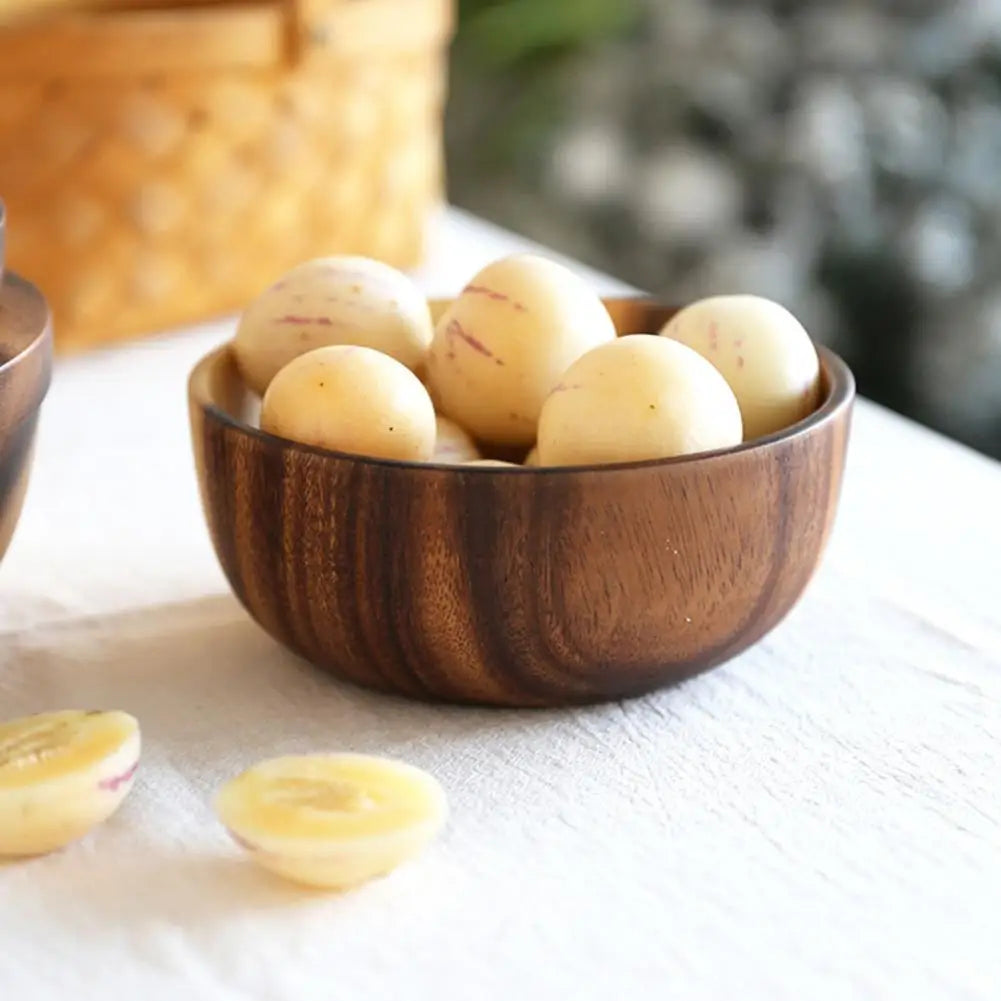 Practical Wooden Soup Bowl