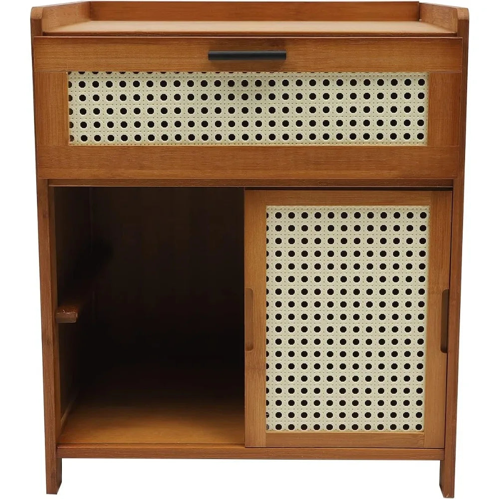 Bedside Table with Storage Drawer