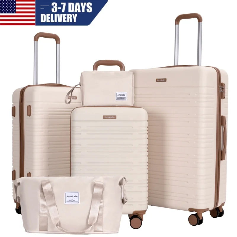 Suitcases with Double Spinner Wheel Set