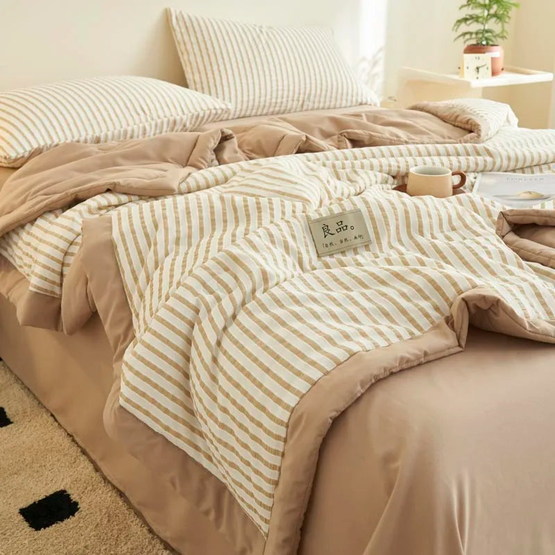 Cotton Air Striped Summer Quilt