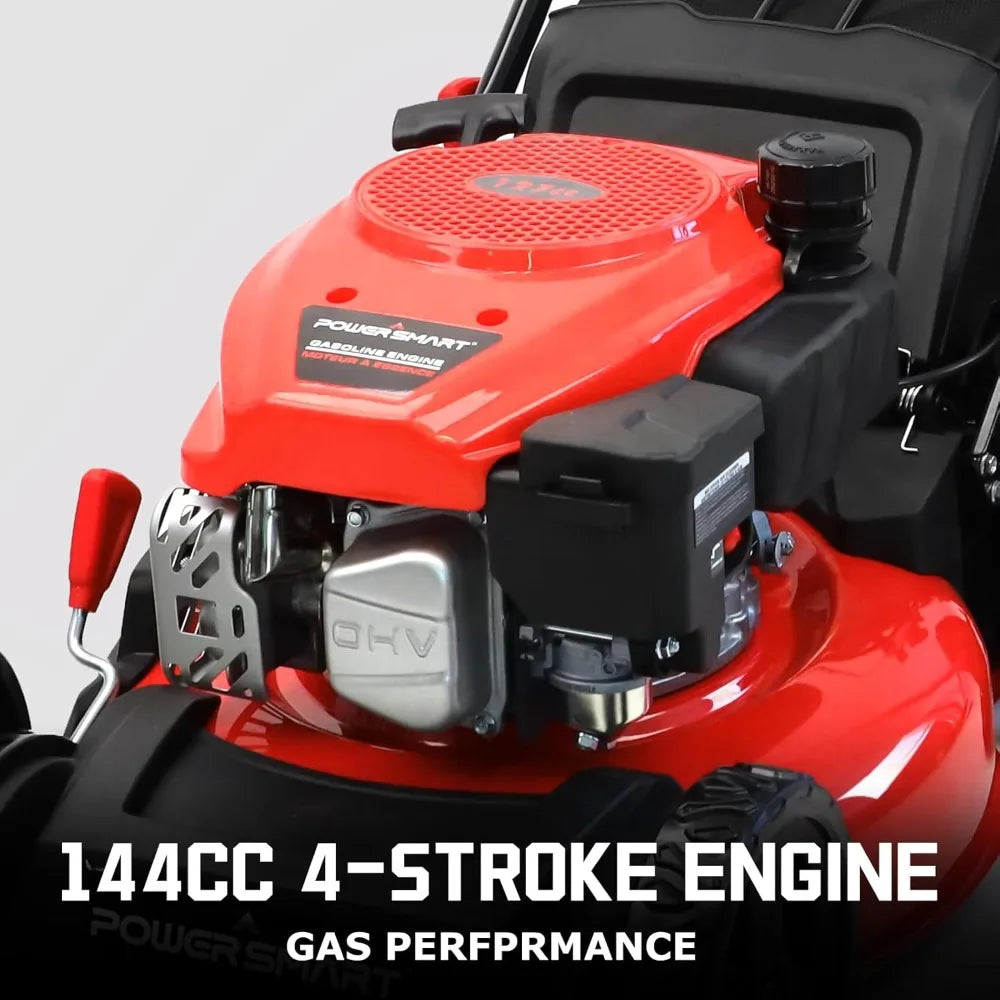 Gas Powered Lawn Mower - Oil Included