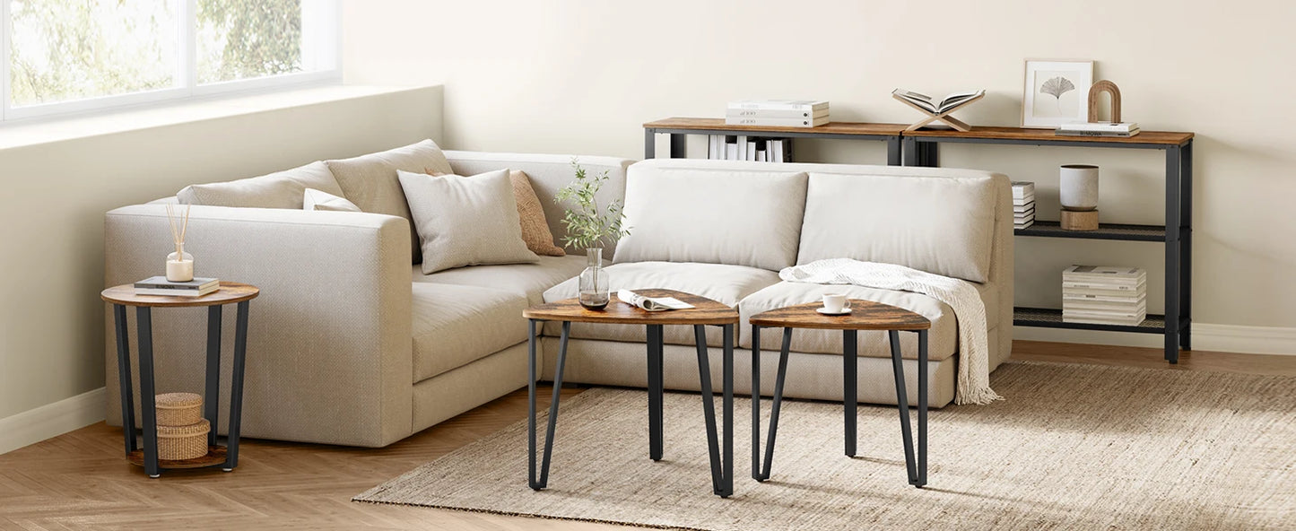 ndustrial Small Stacking Side Tables