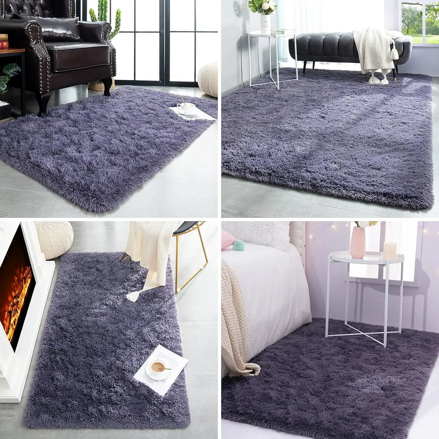 Fluffy Rugs Non Slip Rugs for Hardwood Floors Room Decor